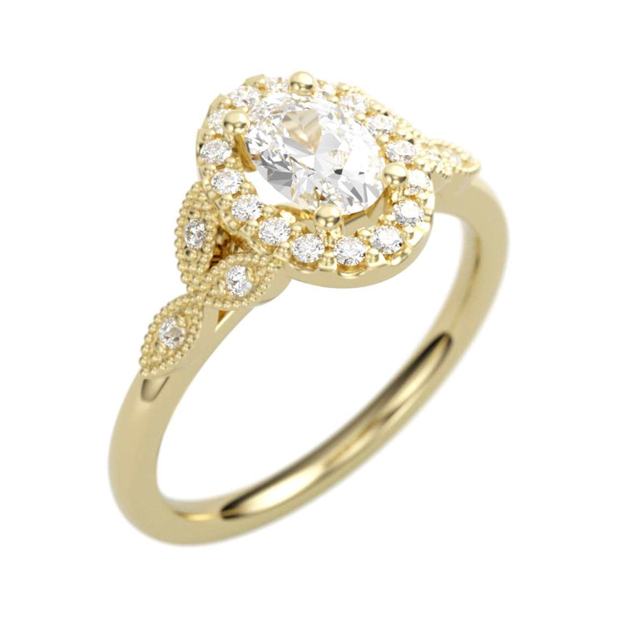 14K Gold Ivie Diamond Ring