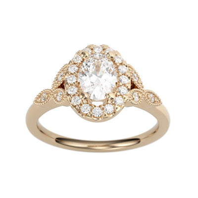 14K Gold Ivie Diamond Ring