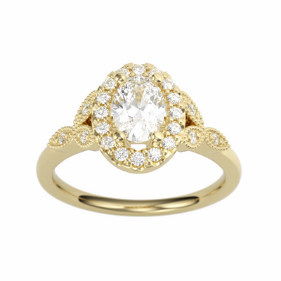 14K Gold Ivie Diamond Ring